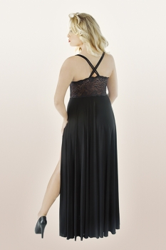 Langes Kleid schwarz von Andalea