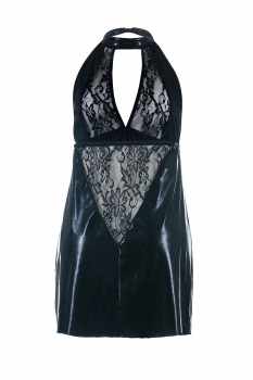 Wetlook Chemise mit Armstulpen