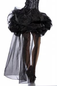 Organza Ballon-Rock schwarz