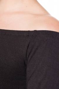 Schulterfreie Dirndl-Bluse Schwarz