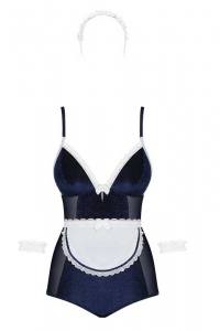 Sexy Maid Kostüm mit Dienstmädchen-Body