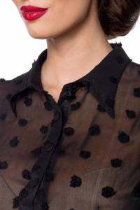 Vintage Bluse in schwarz