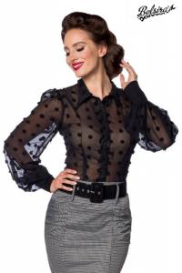 Vintage Bluse in schwarz