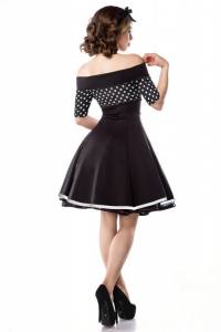 Vintage-Kleid schwarz mit Dots