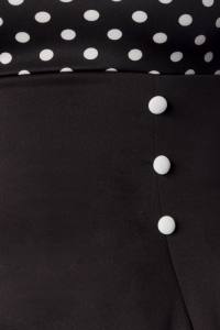 Vintage-Kleid schwarz mit Dots
