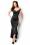 Langes Off-Shoulder Abendkleid schwarz