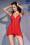 Rotes Babydoll mit Spitzencups