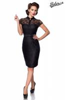 Feminine Spitzenkleid schwarz mi...